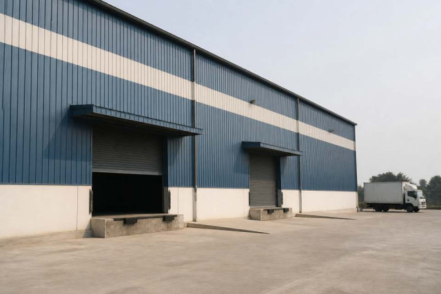 Clear-span warehouse in Bhiwandi